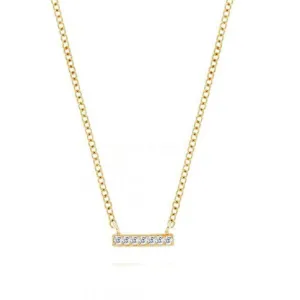 Petite Diamond Bar Necklace