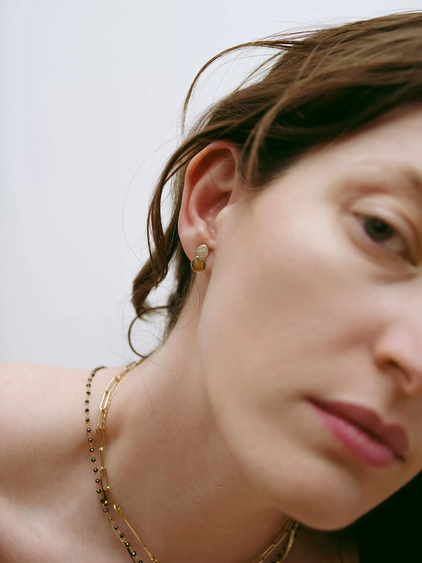 Philippa emerald stud