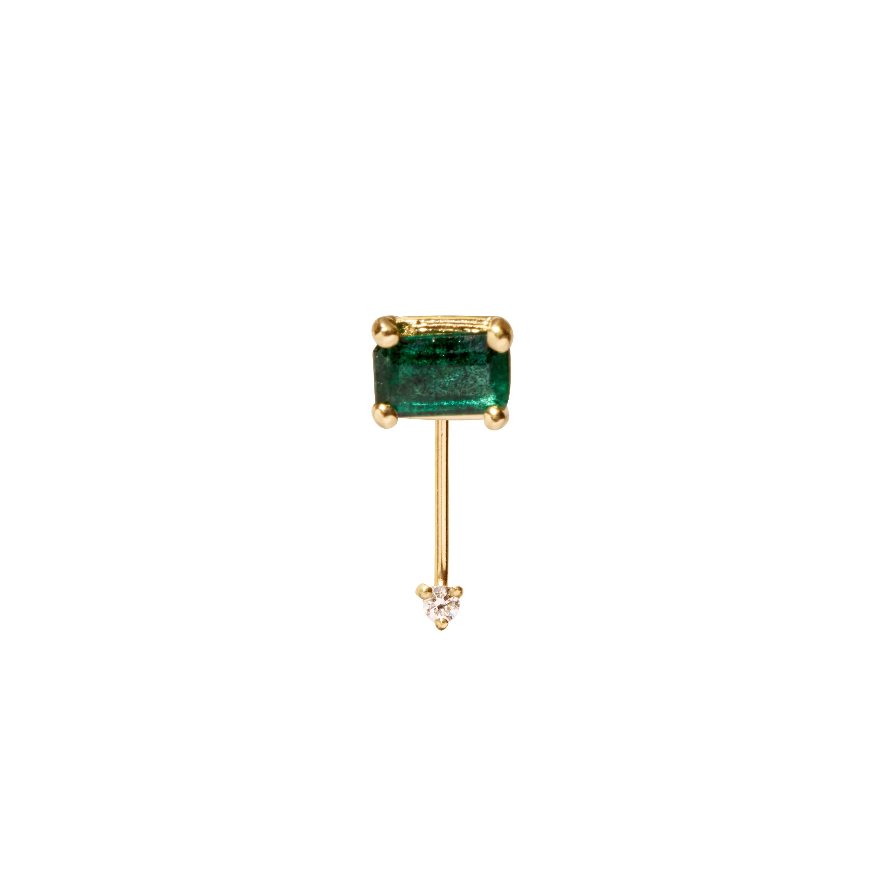 Philippa emerald stud