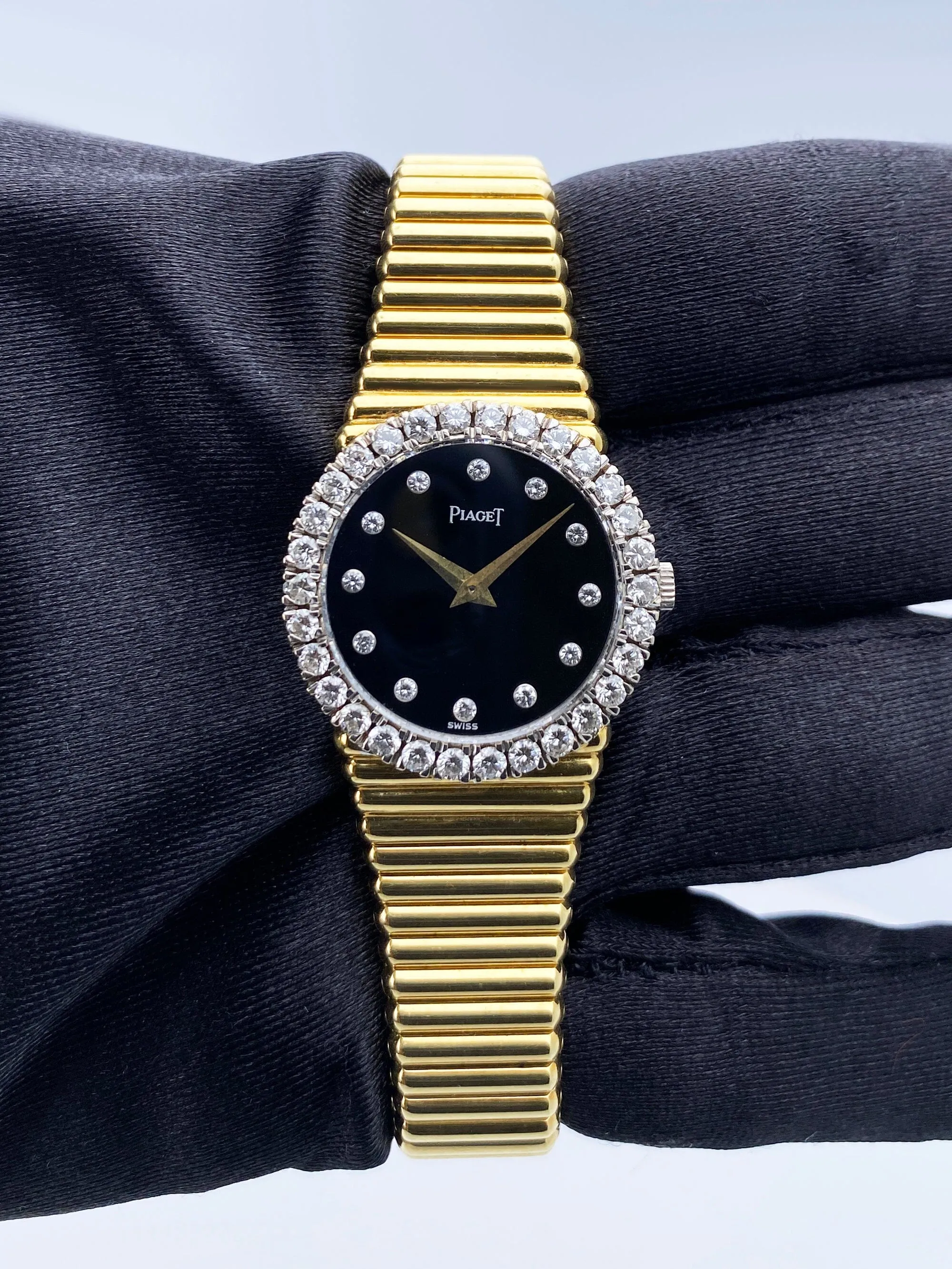 Piaget Dancer 9190 Diamond Onyx Dial Ladies Watch