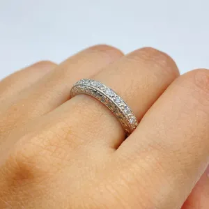 Platinum Venice Diamond Band Ring