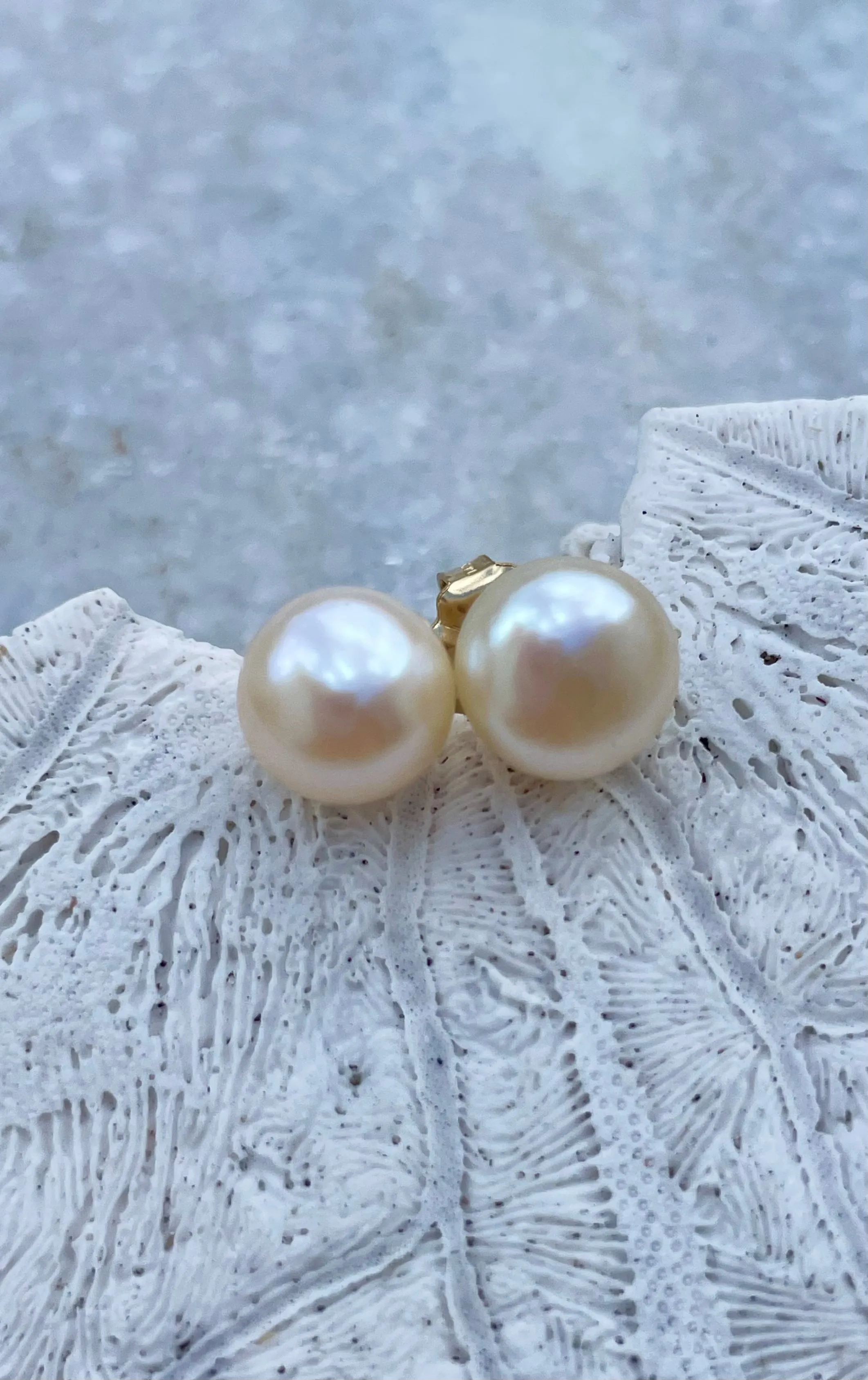 Potato Pearl Stud Earrings