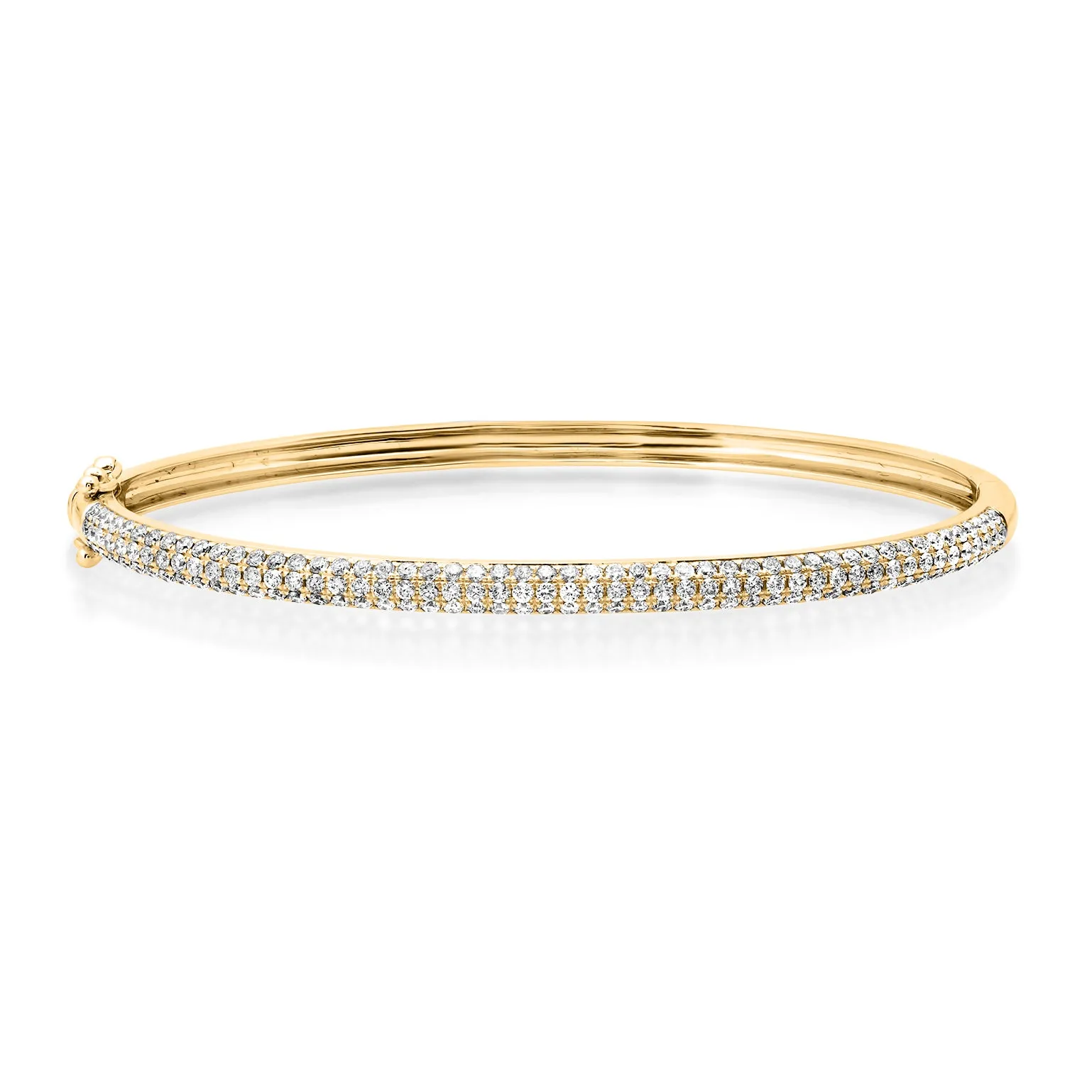 Pretty Pave Diamond Bangle Bracelet