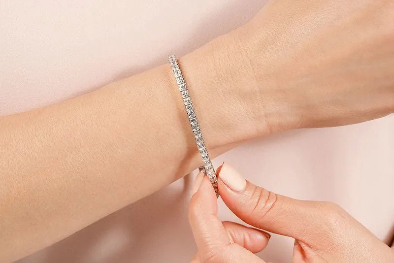 Princess Cut Dreams Lab-Grown Diamond Bracelet with 7.50 ct.(finished) 2.75mm