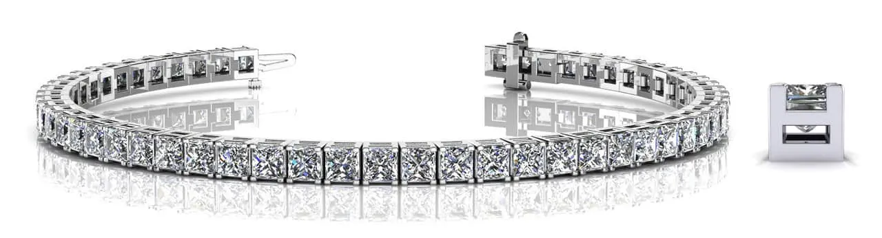 Princess Cut Dreams Lab-Grown Diamond Bracelet with 7.50 ct.(finished) 2.75mm