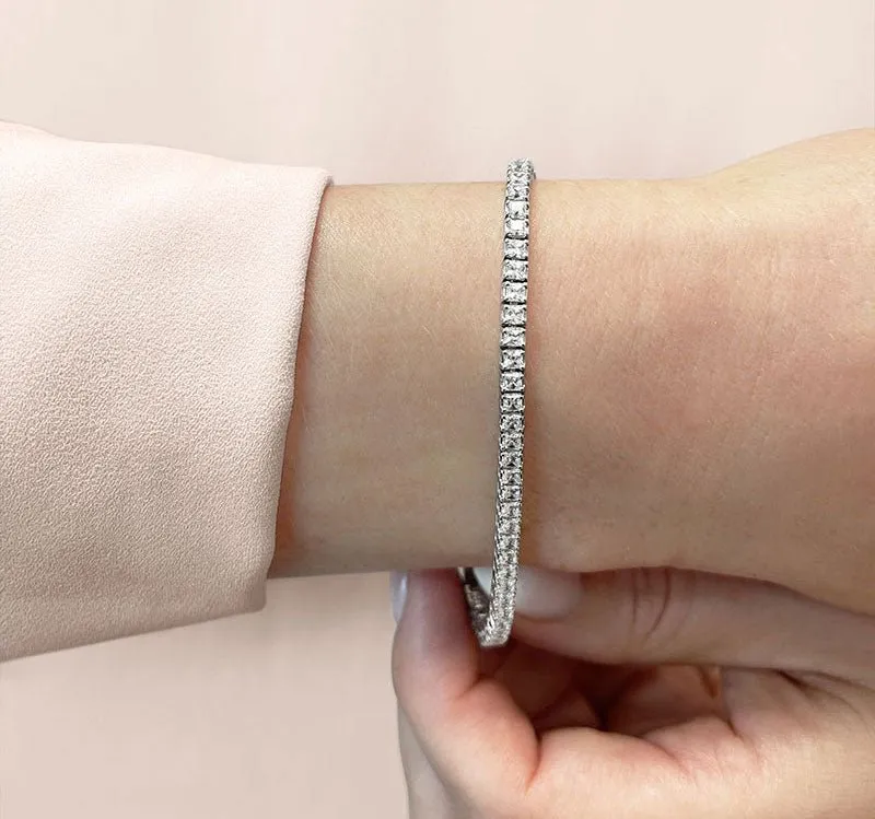 Princess Cut Dreams Lab-Grown Diamond Bracelet with 7.50 ct.(finished) 2.75mm
