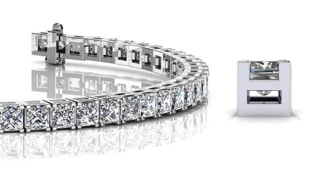 Princess Cut Dreams Lab-Grown Diamond Bracelet with 7.50 ct.(finished) 2.75mm
