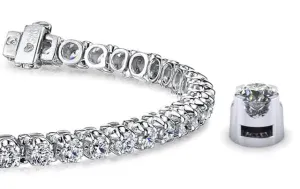 Prong Set Diamond Strand Lab-Grown Diamond Tennis Bracelet with 0.73 ct.(finished) 1.25mm