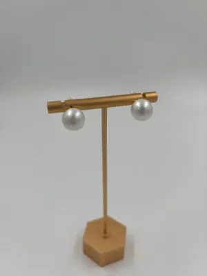 puff pearl earrings