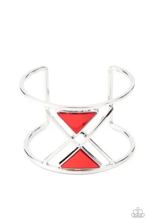 Pyramid Palace Red Paparazzi Bracelet