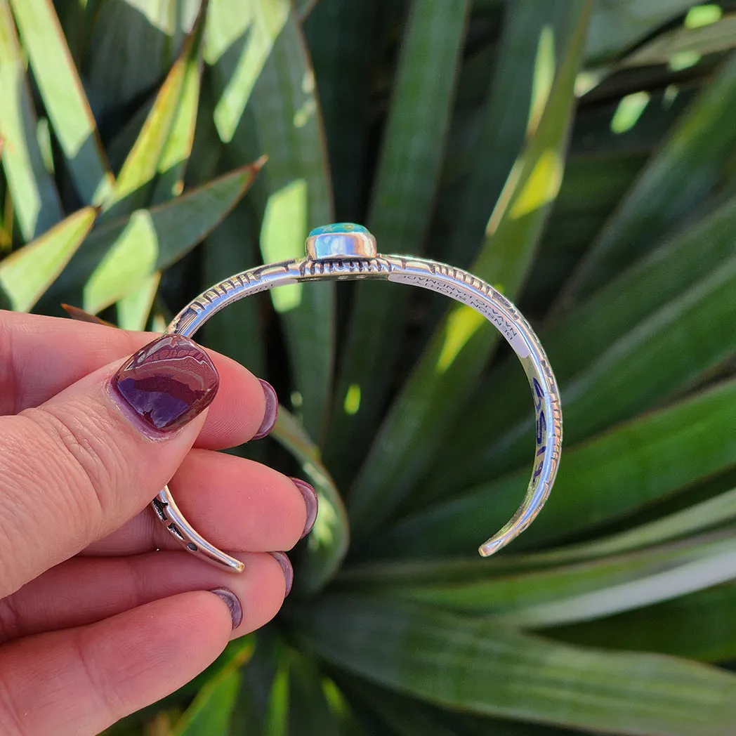 " Hana " Sonoran Gold Turquoise Cuff