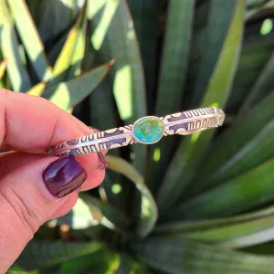 " Hana " Sonoran Gold Turquoise Cuff