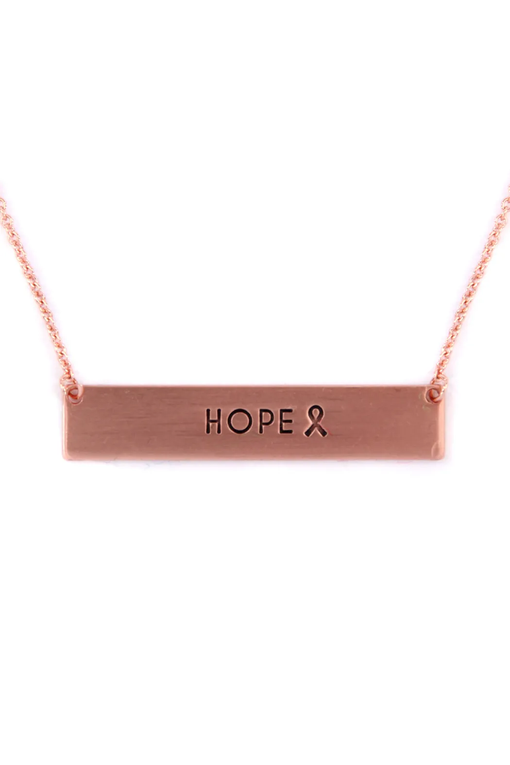 "HOPE" BAR NECKLACE