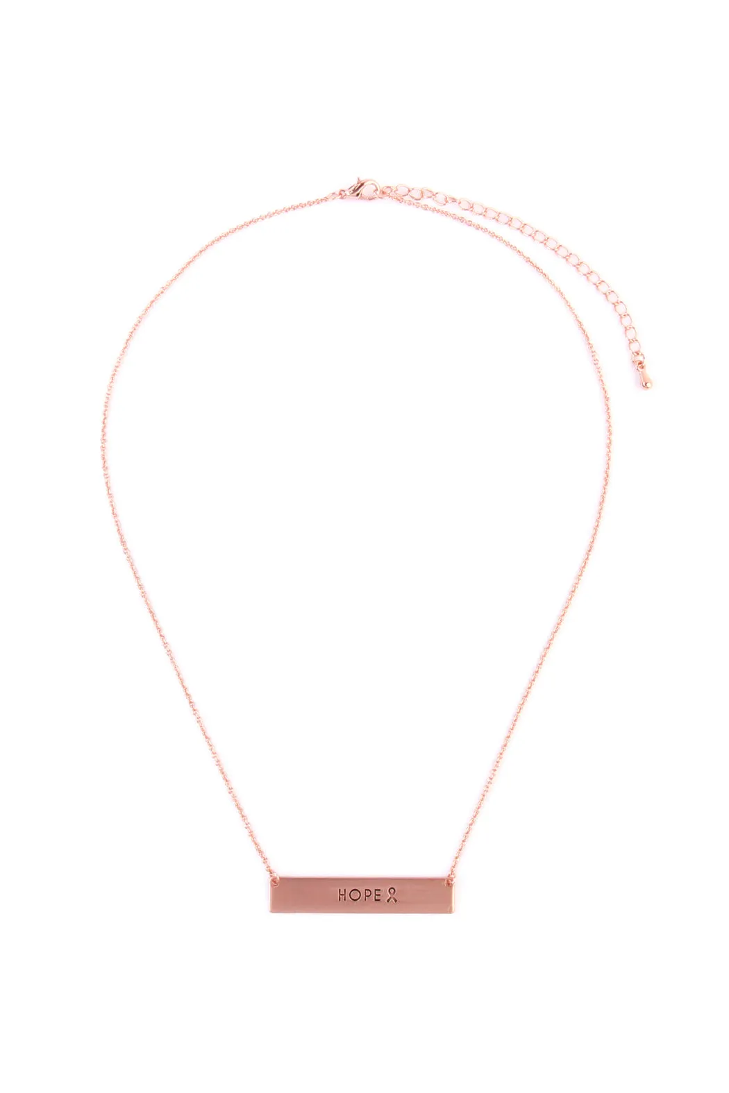 "HOPE" BAR NECKLACE