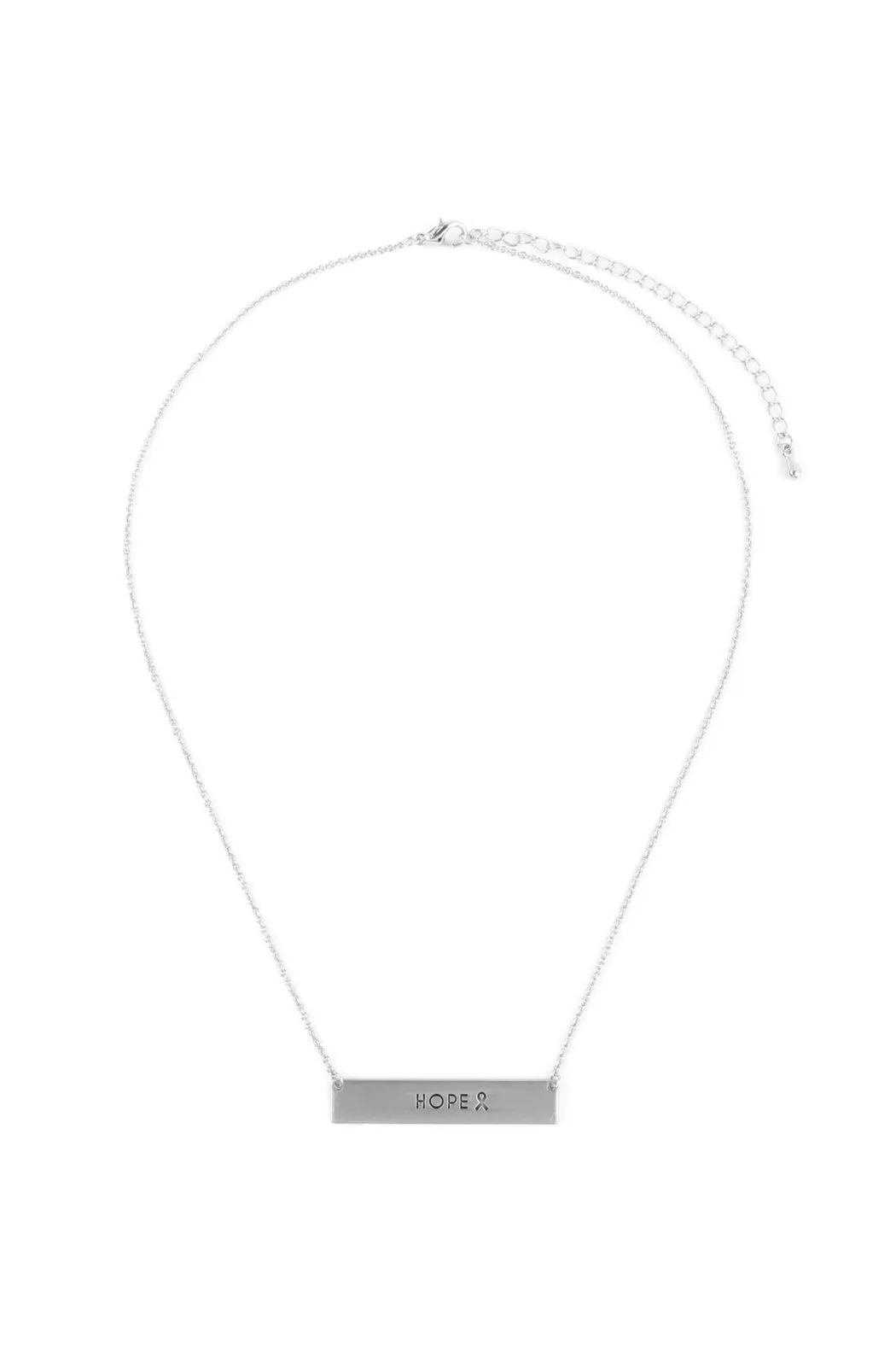 "HOPE" BAR NECKLACE