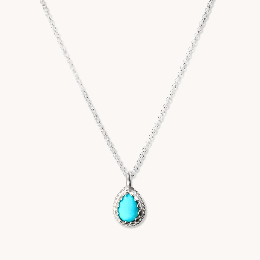 Radiante: Turquoise Teardrop Pendant