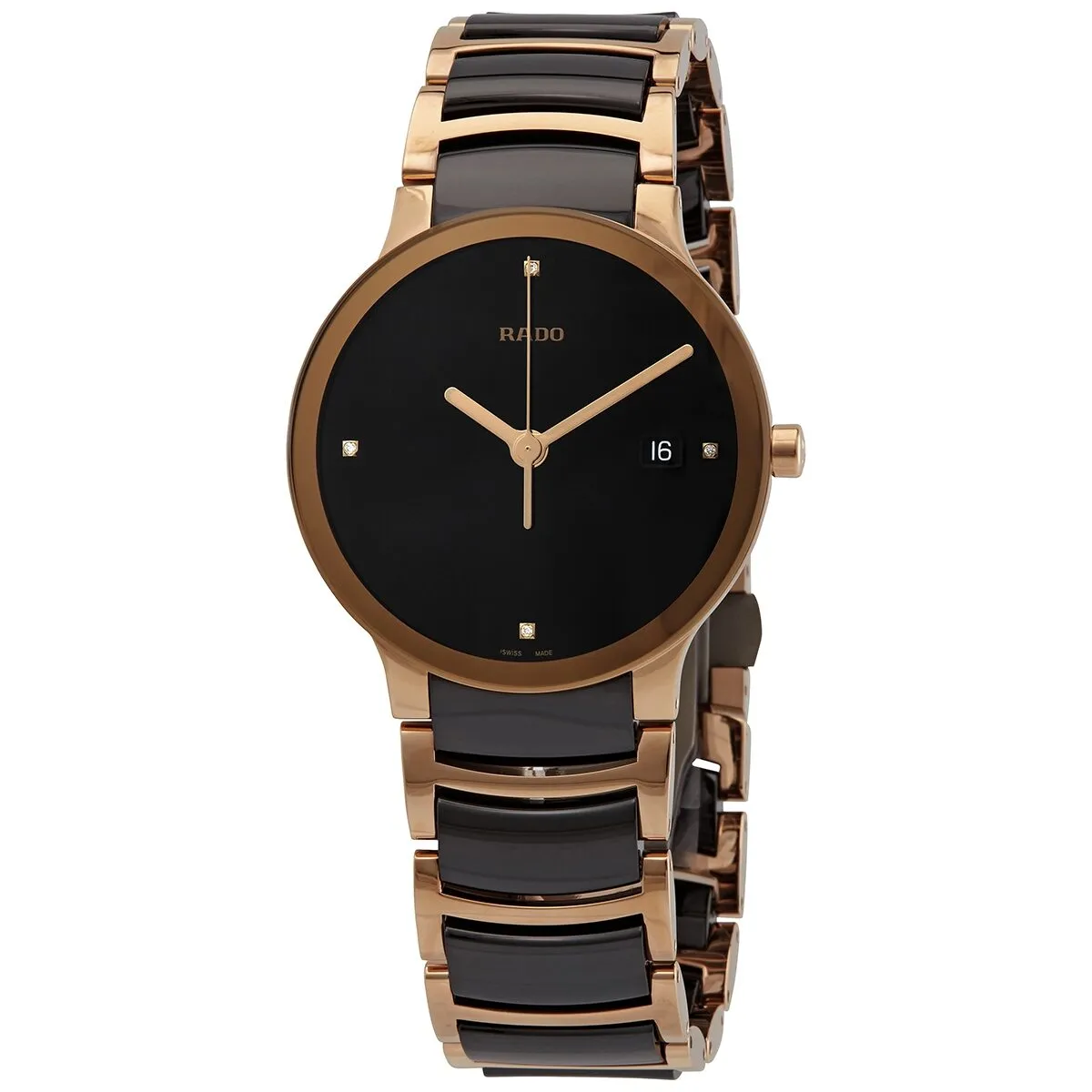 Rado Centrix Jubile Black Dial Black Ceramic Men's Watch R30554712