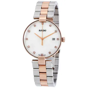 Rado Coupole White Mother of Pearl Dial Two-tone Ladies Watch R22853924