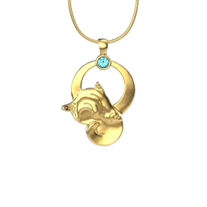 Rainbow Moon Pendant GOLD