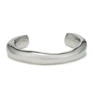 Raw Thick Cuff - Sterling Silver