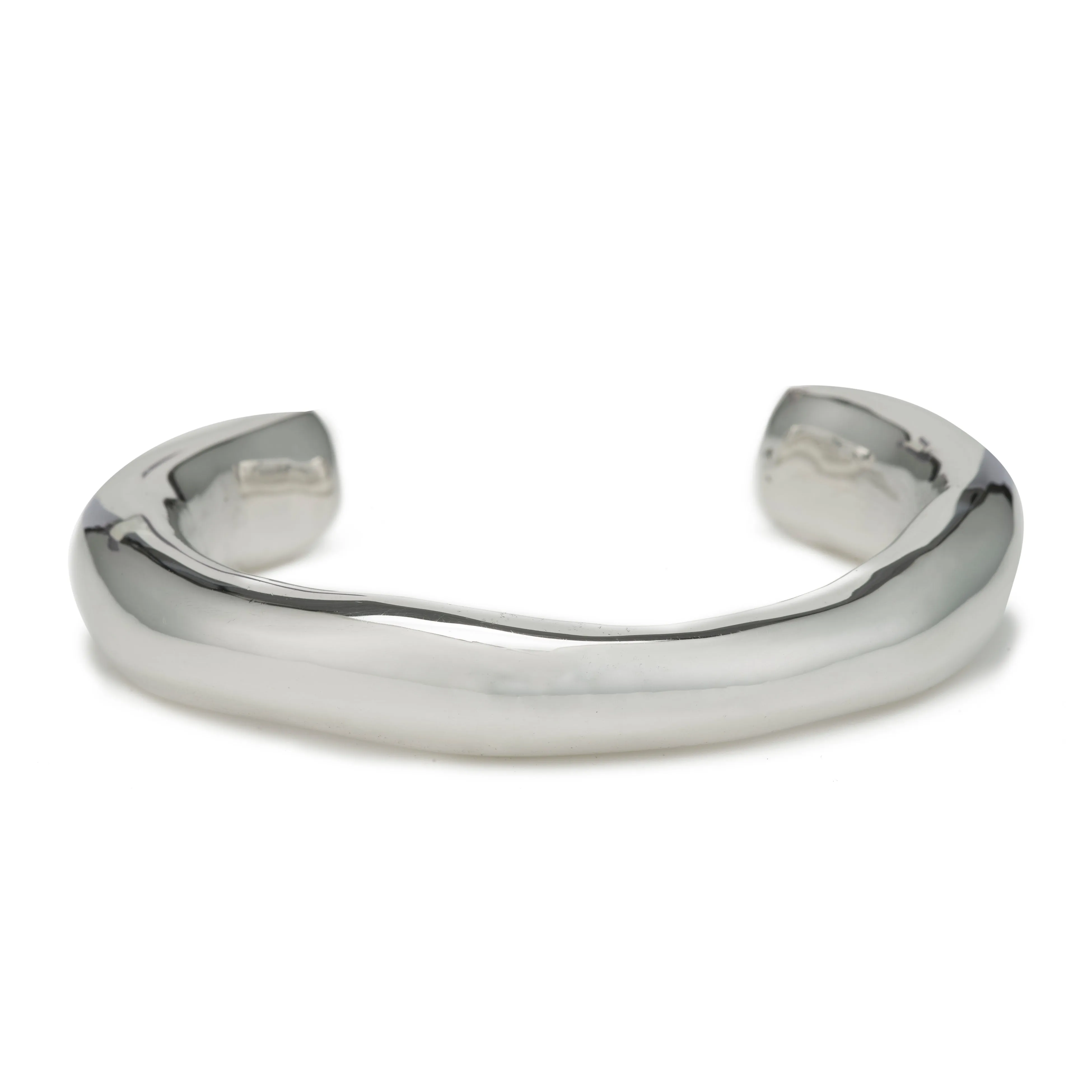 Raw Thick Cuff - Sterling Silver