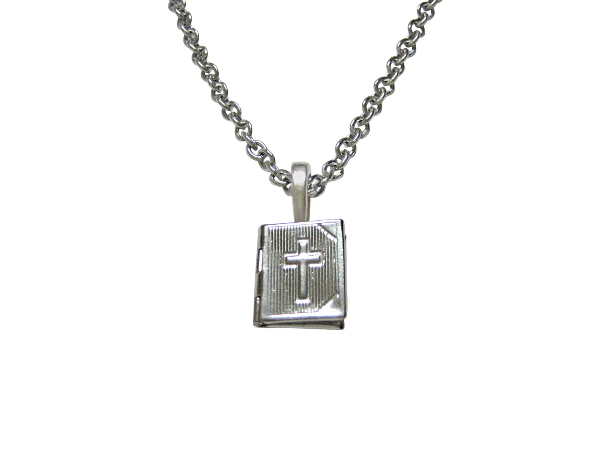 Religious Bible Locket Pendant Necklace