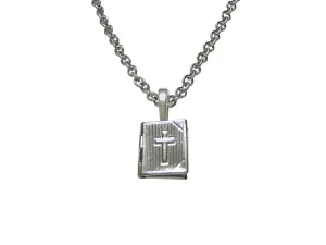 Religious Bible Locket Pendant Necklace