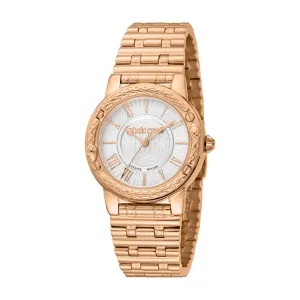 Roberto Cavalli by Franck Muller Women's Rose Gold-Tone Watch with Roman Numerals