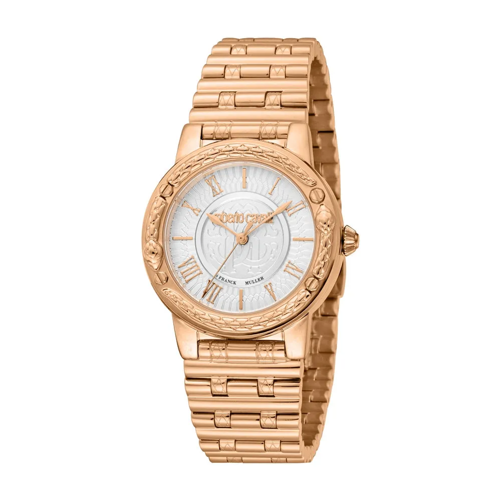 Roberto Cavalli by Franck Muller Women's Rose Gold-Tone Watch with Roman Numerals