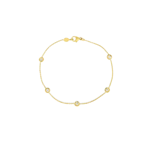 Roberto Coin Five Station Diamond Bracelet