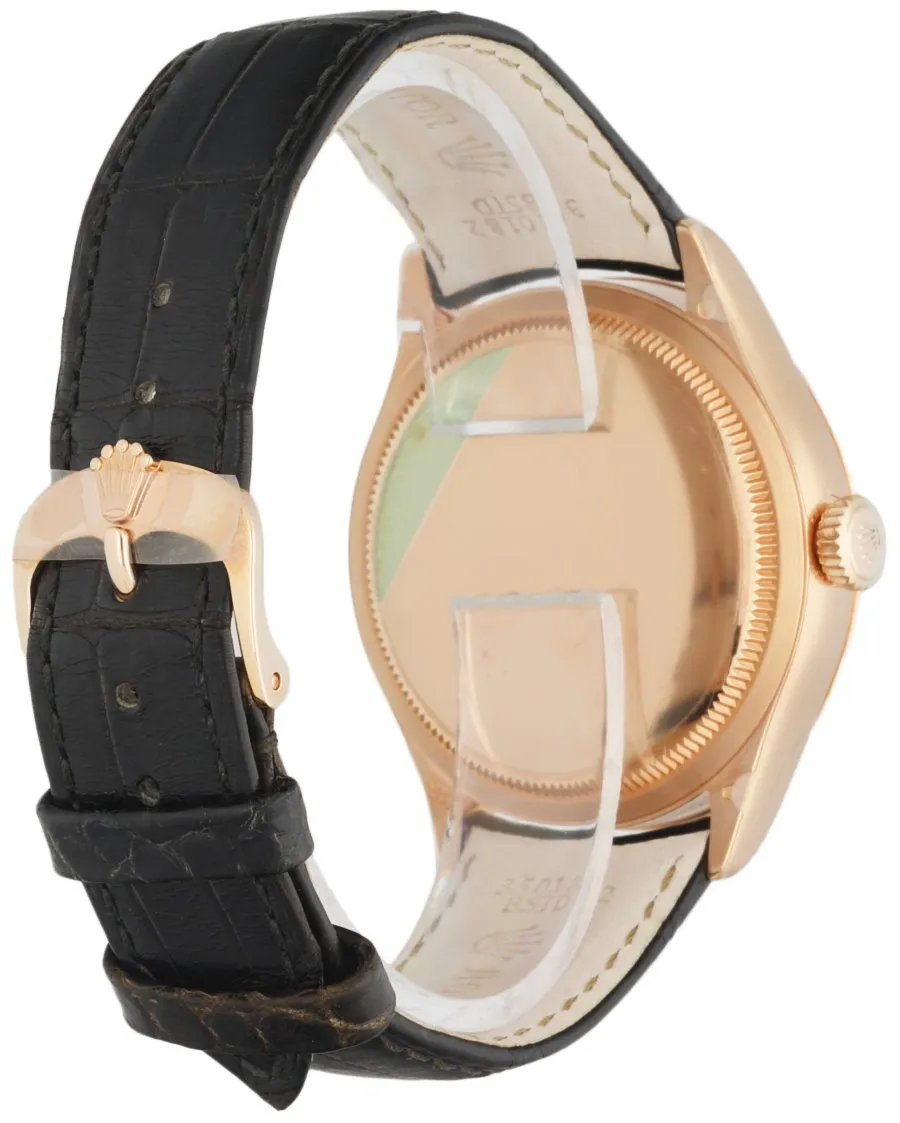 Rolex Cellini Dual Time 50525 18K Rose Gold Men's Watch Box & papers