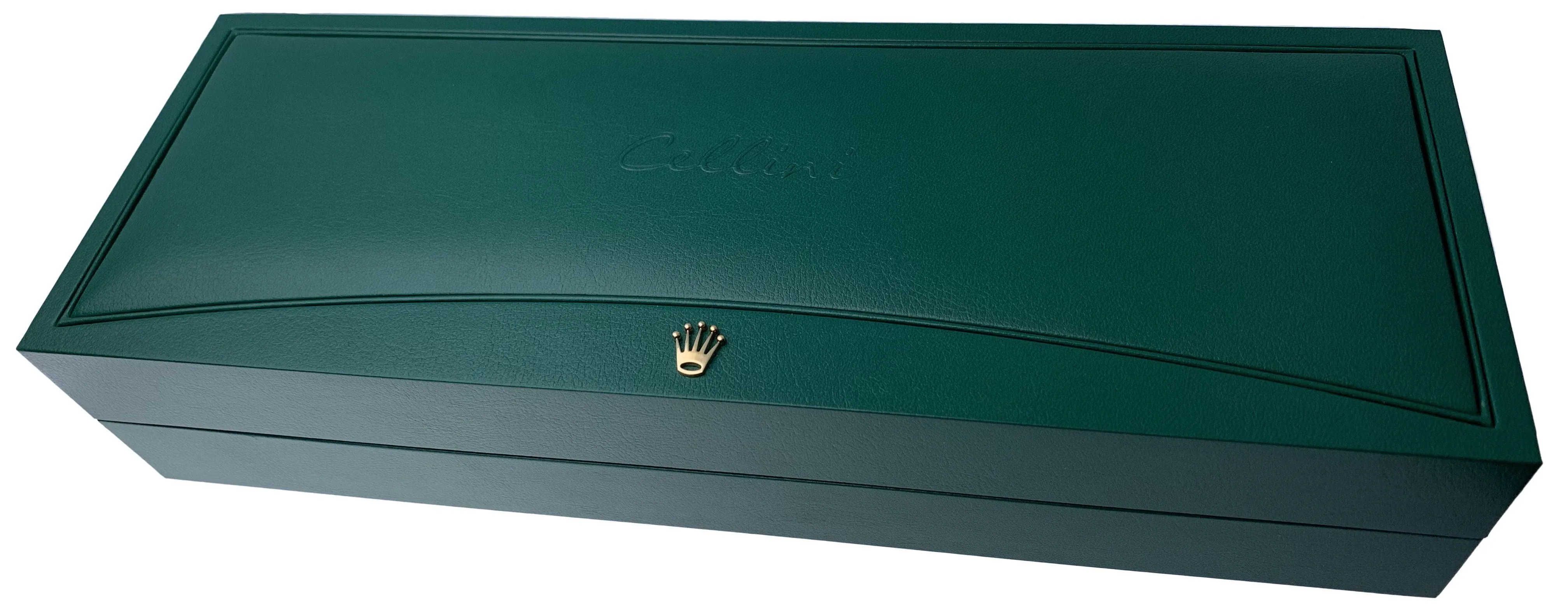 Rolex Cellini Dual Time 50525 18K Rose Gold Men's Watch Box & papers