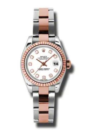 Rolex Datejust Automatic Stainless Steel and 18kt Rose Gold Ladies Watch 179171WDO