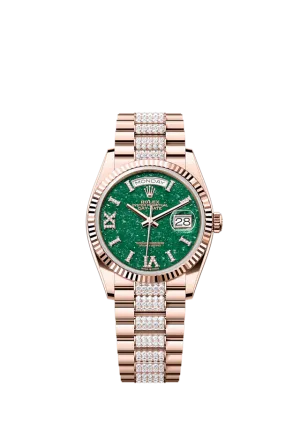Rolex Day-Date 36, 18k Everose Gold with Diamond-set, 36mm, Ref# 128235-0069