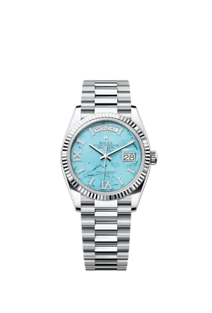 Rolex Day-Date 36, Platinum with Diamond-set , 36mm, Ref# 128236-0011