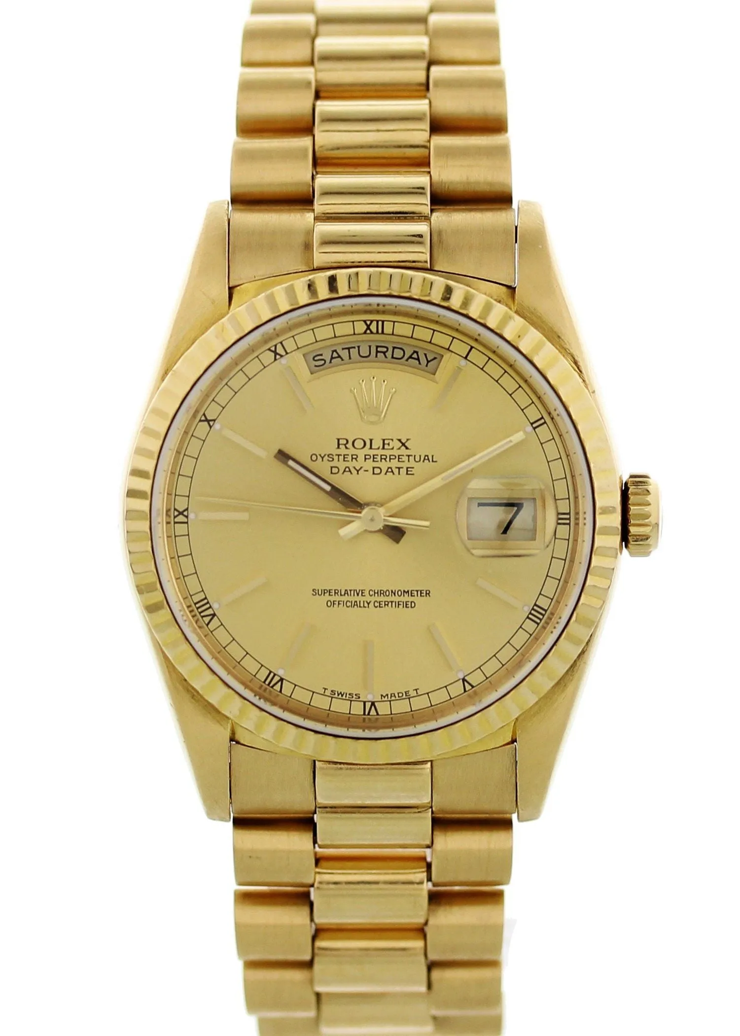 Rolex Oyster Perpetual Day-Date President 18238 With Papers