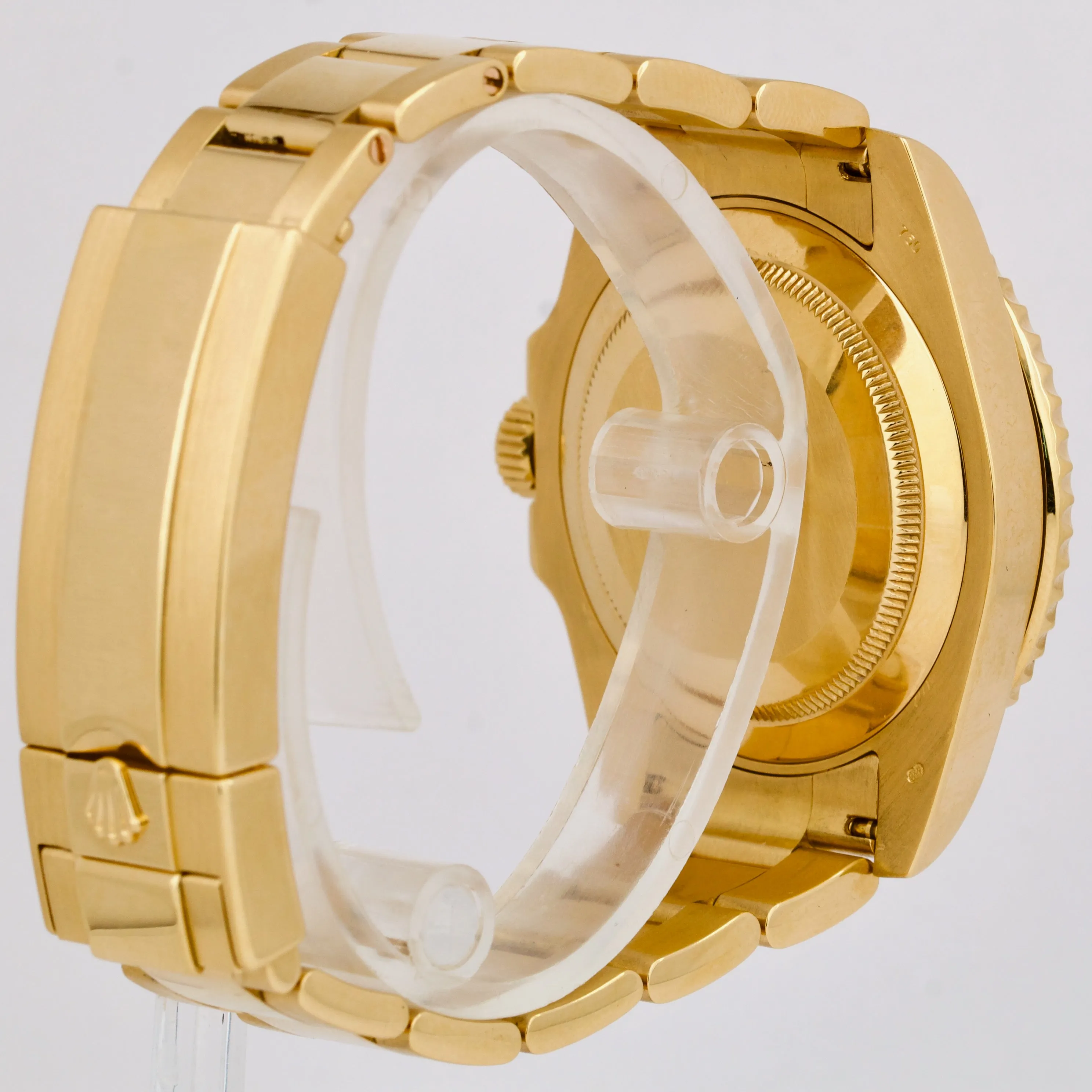 Rolex Submariner Date 116618 Ceramic 18K Yellow Gold Black 40mm Oyster Watch BOX