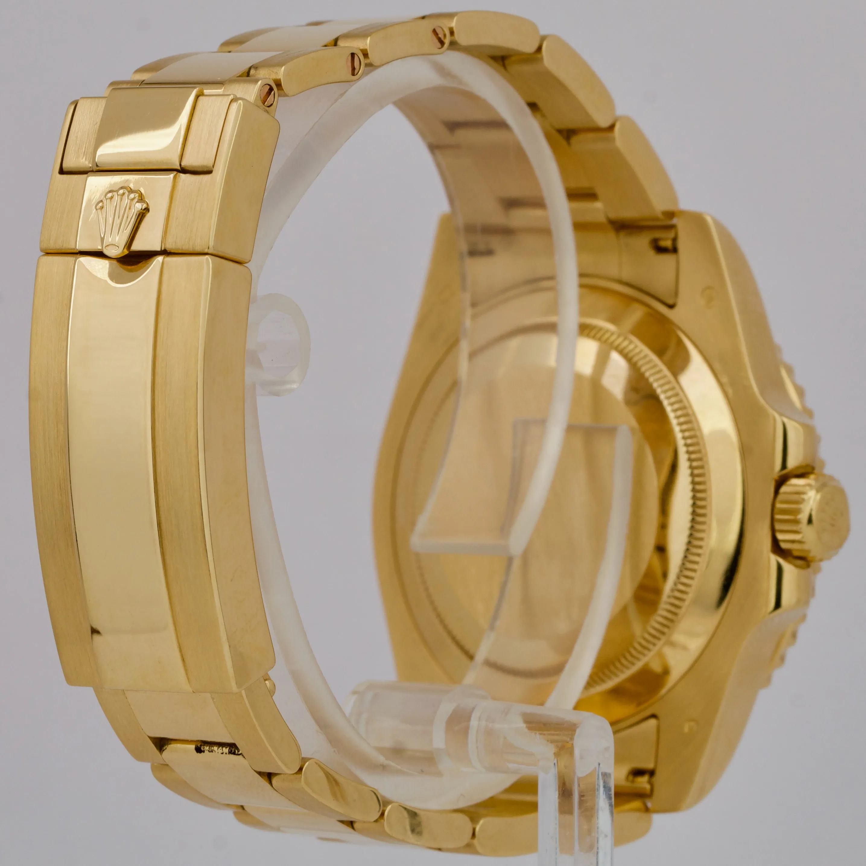 Rolex Submariner Date 116618 Ceramic 18K Yellow Gold Black 40mm Oyster Watch BOX