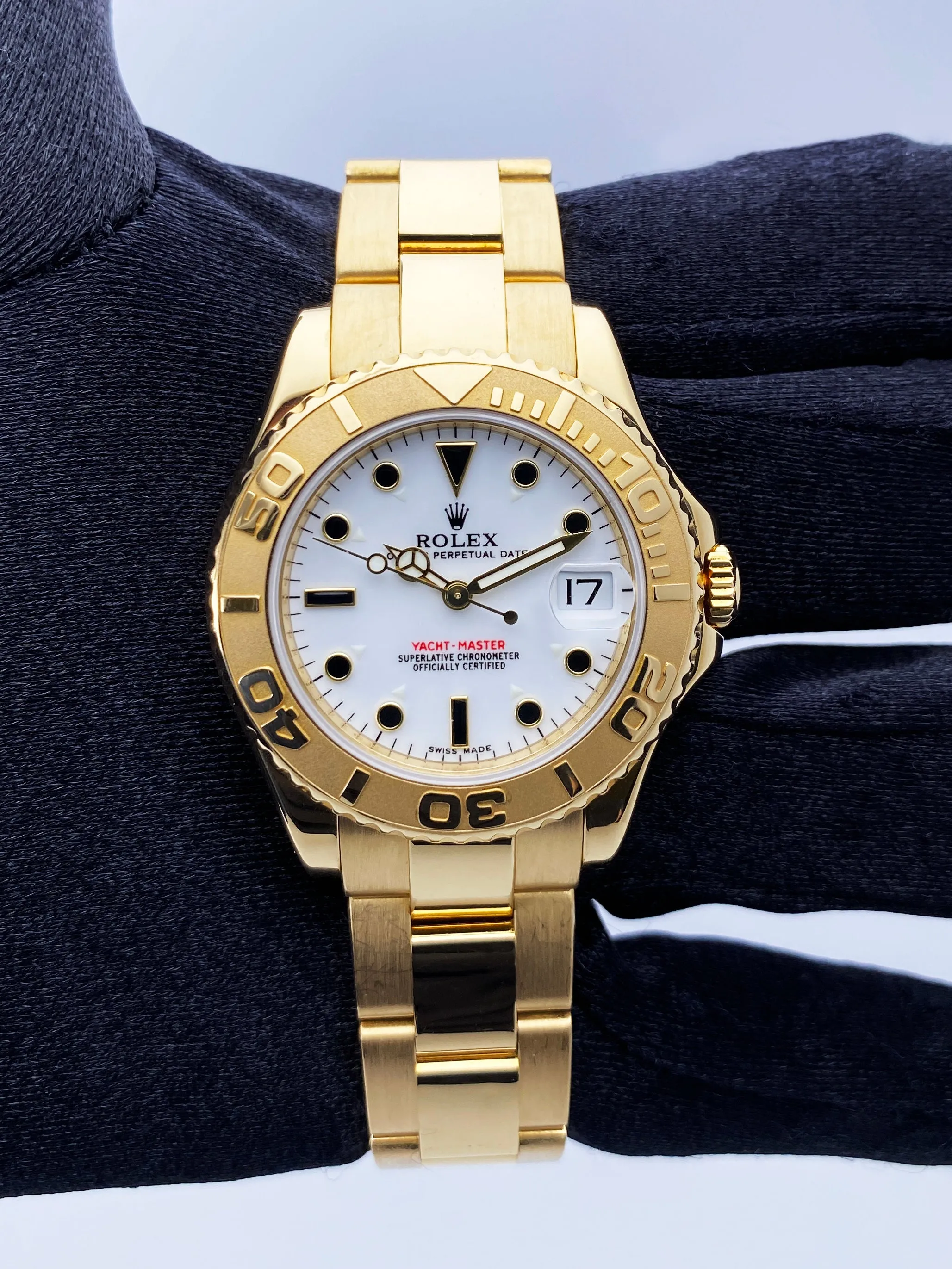Rolex Yacht-Master 168628 Midsize White Dial Watch