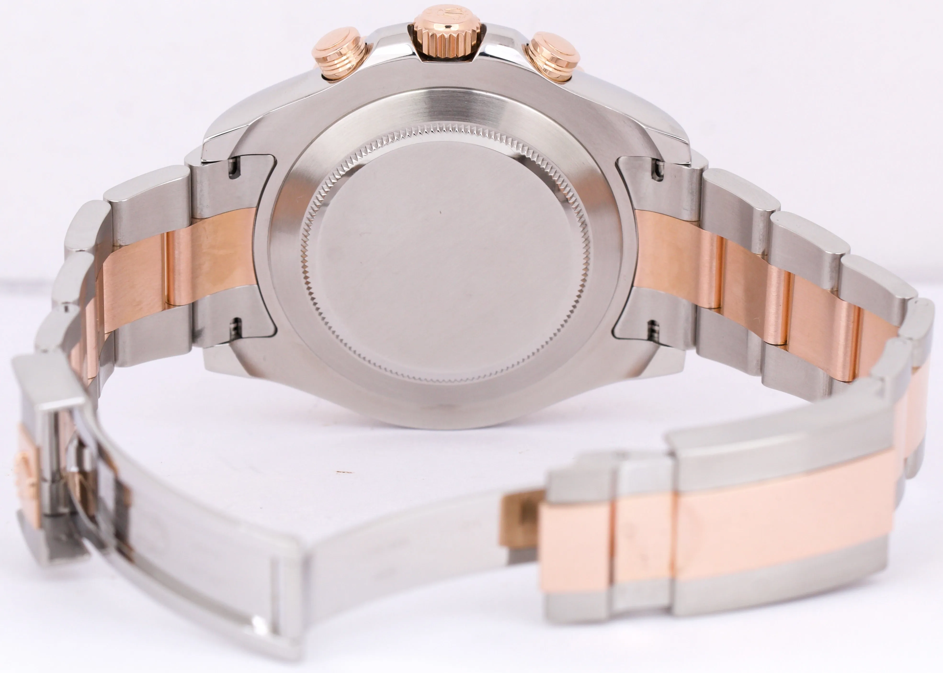 Rolex Yacht-Master II White Two-Tone BLUE HANDS 18K Rose Gold Steel 44mm 116681