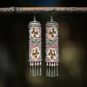 Rosas Earrings in White