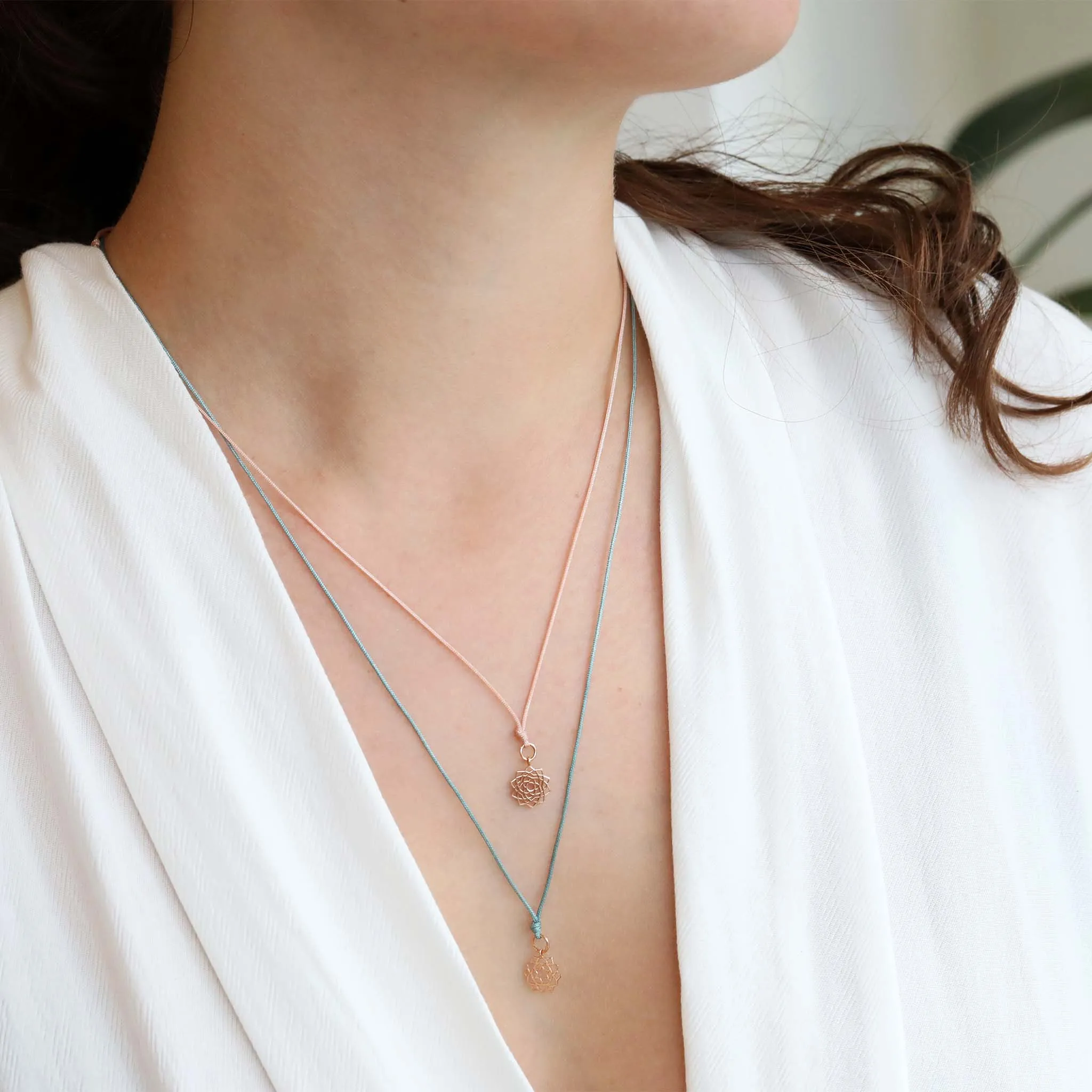 Rose Gold Mini Svadisthana/Creativity Chakra Pendant