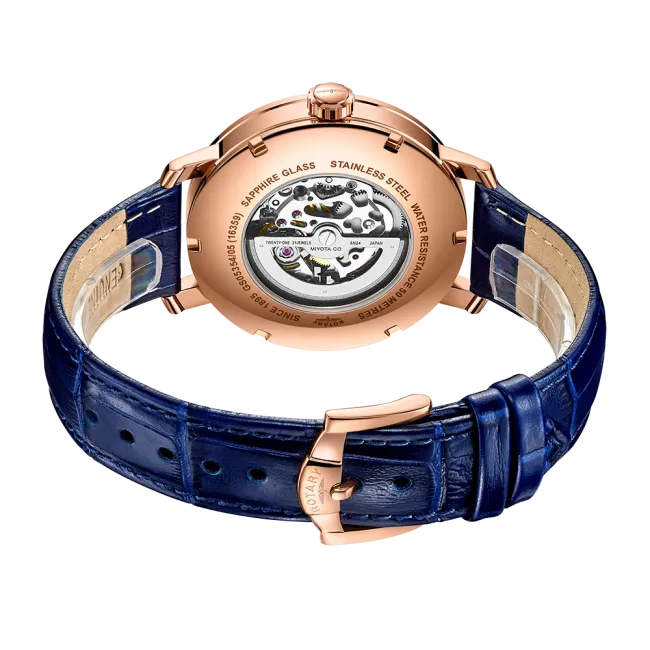 Rotary Greenwich Skeleton Rose Gold PVD