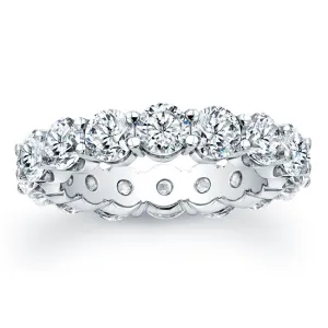 Round Brilliant Cut Diamond Eternity Ring - 5.60CTW G/SI1