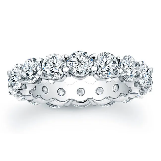 Round Brilliant Cut Diamond Eternity Ring - 5.60CTW G/SI1