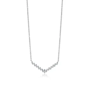Sabel Collection 14K White Gold Diamond Bar Necklace