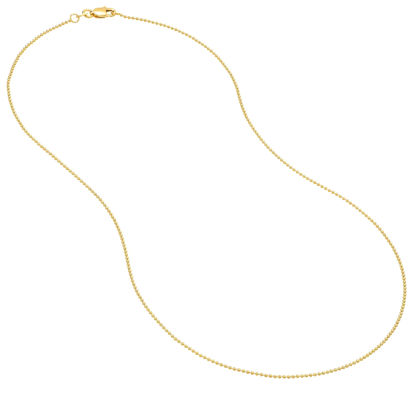 Sabel Collection Yellow Gold Bead and Bar Chain