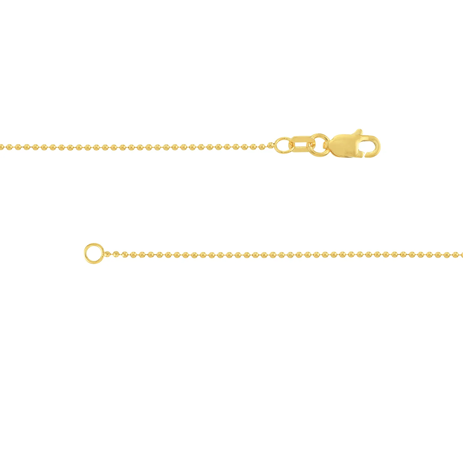 Sabel Collection Yellow Gold Bead and Bar Chain