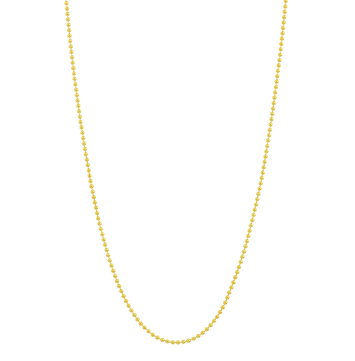 Sabel Collection Yellow Gold Bead and Bar Chain