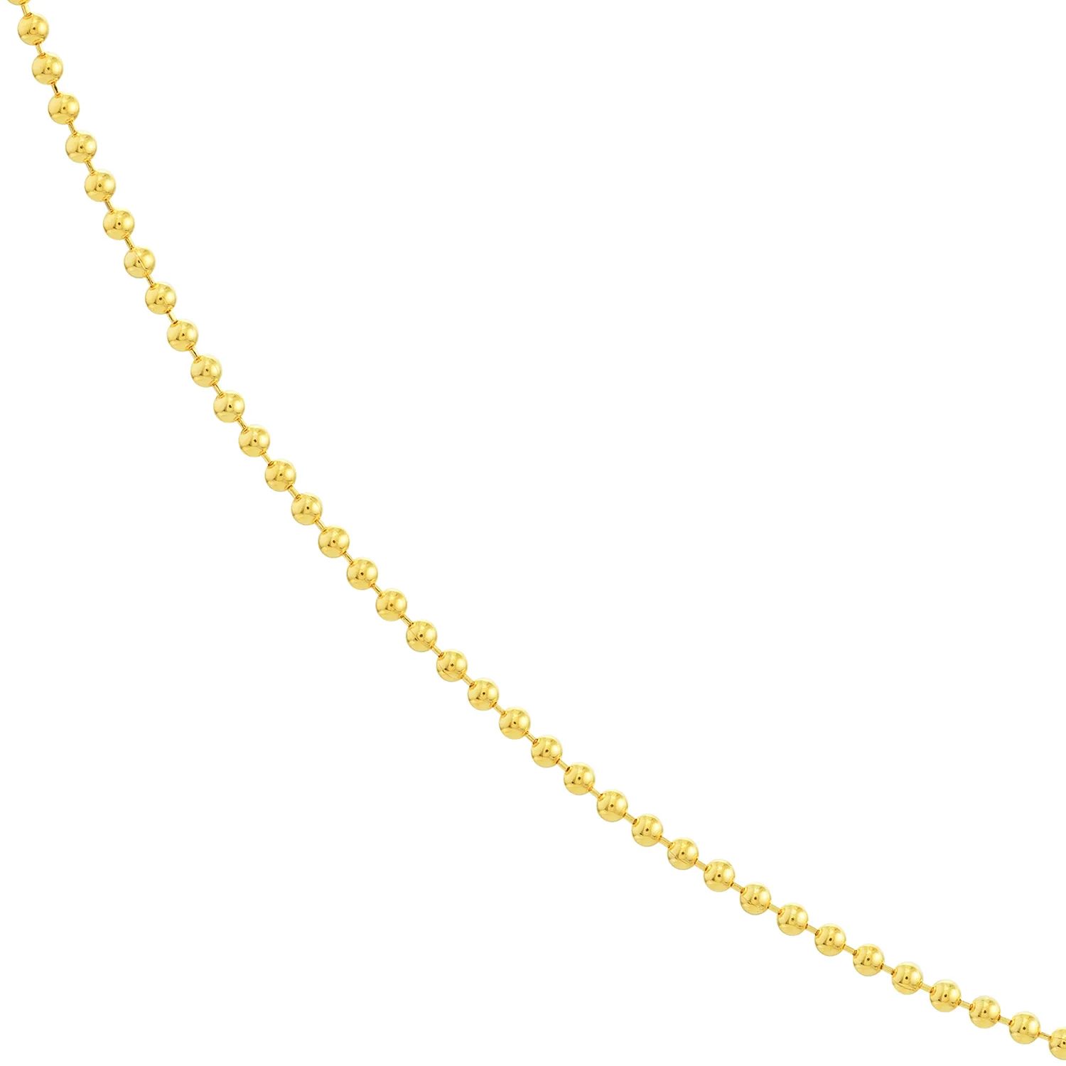 Sabel Collection Yellow Gold Bead and Bar Chain